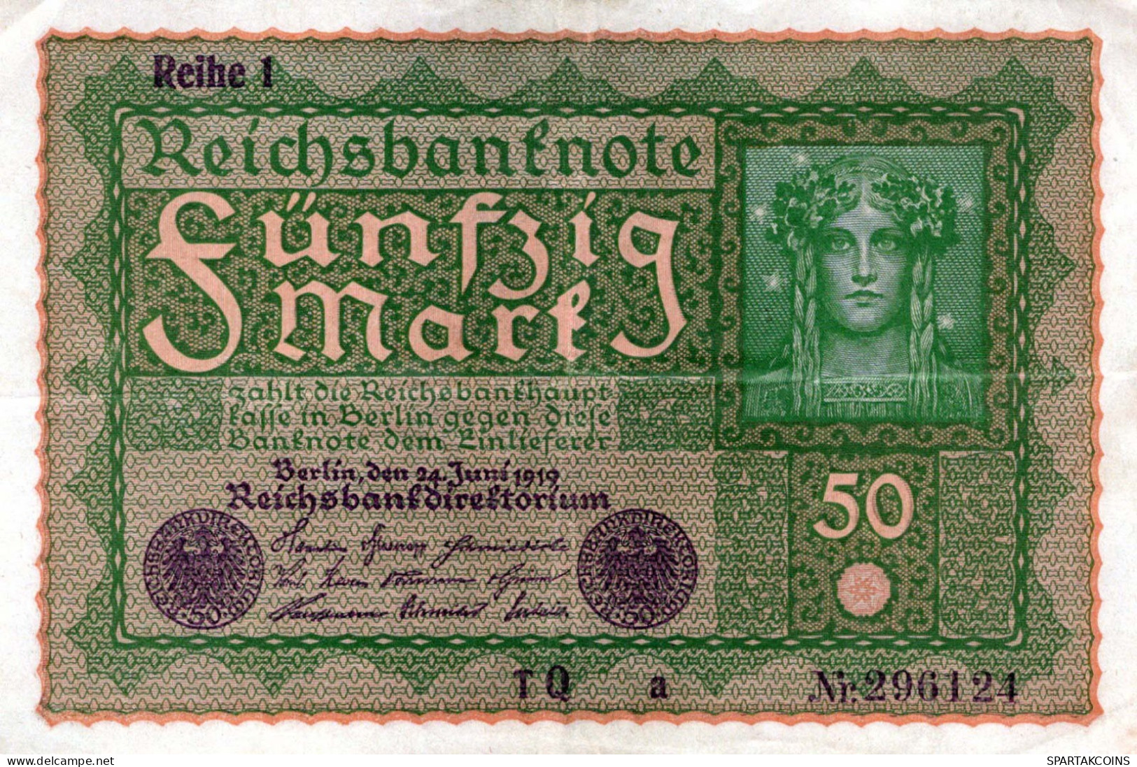 50 MARK 1919 Stadt BERLIN DEUTSCHLAND Papiergeld Banknote #PL257 - Lokale Ausgaben