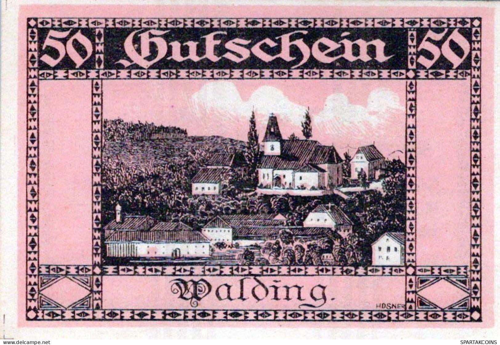 50 HELLER 1920 Stadt WALDING Oberösterreich Österreich UNC Österreich Notgeld #PH549 - [11] Lokale Uitgaven