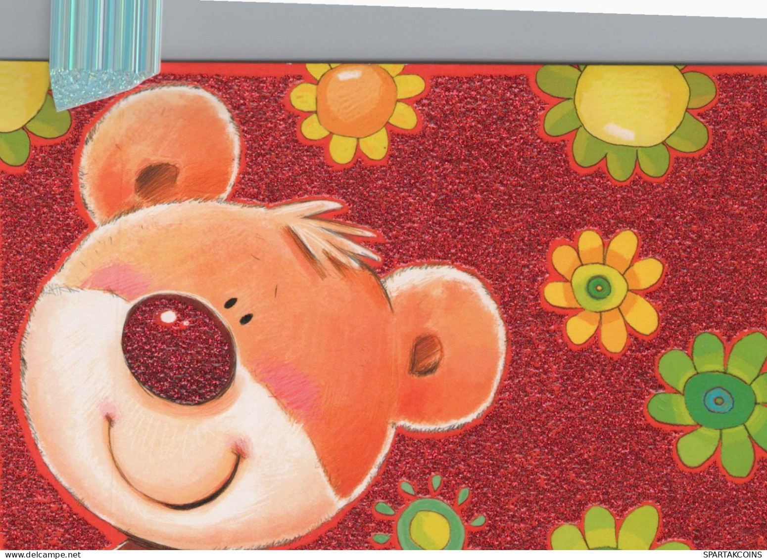 BEAR TEDDY BEAR Animals LENTICULAR 3D Vintage Postcard CPSM #PAZ130.A - Bären