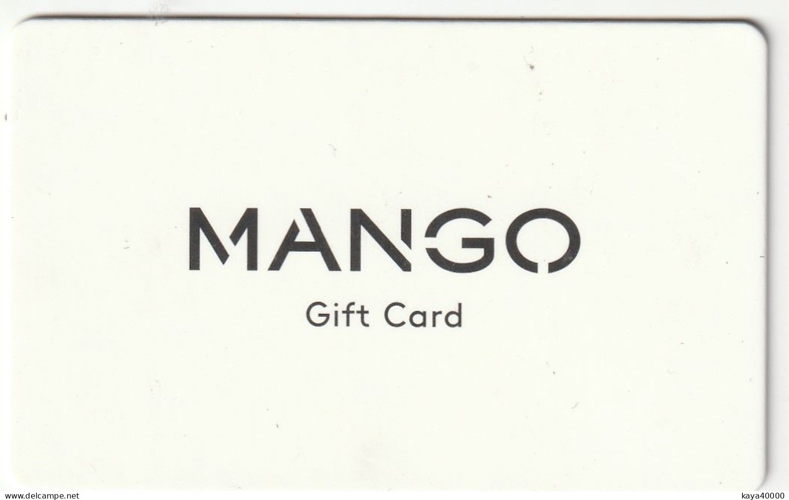 ## Carte  Cadeau ##  MANGO  ##    Gift Card, Giftcart, Carta Regalo, Cadeaukaart - Cartes Cadeaux
