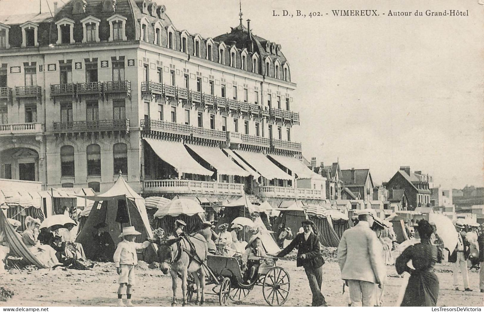 FRANCE - Wimereux - Autour Du Grand Hôtel - Vue D'ensemble - Animé - Carte Postale Ancienne - Boulogne Sur Mer