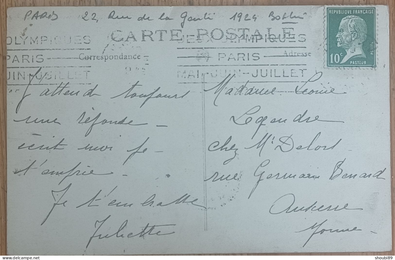 L'OEUVRE DENTAIRE DENTISTE 22 RUE DE LA GAITÉ PARIS  MAGASIN DEVANTURE CARTE PHOTO - Distrito: 14