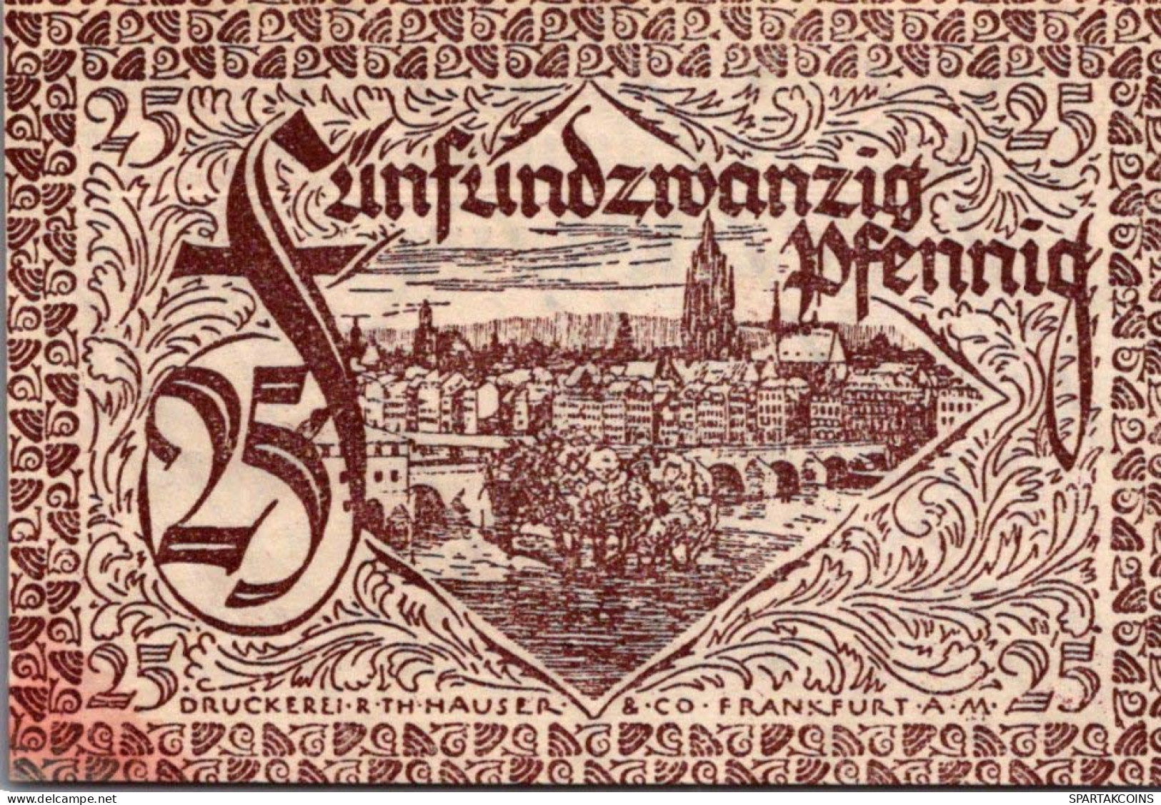 50 PFENNIG 1919 Stadt FRANKFURT AM MAIN Hesse-Nassau UNC DEUTSCHLAND #PI557 - [11] Local Banknote Issues