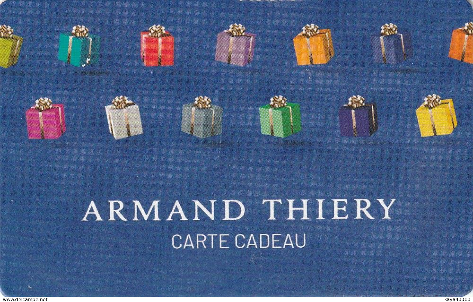 ## Carte  Cadeau ##  ARMAND THIEERY ##    Gift Card, Giftcart, Carta Regalo, Cadeaukaart - Cartes Cadeaux