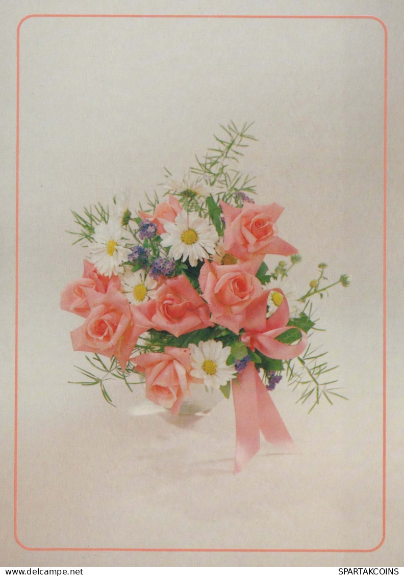 FLOWERS Vintage Postcard CPSM #PAS615.GB - Flores