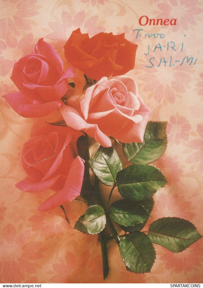 FLOWERS Vintage Postcard CPSM #PAS552.GB - Fleurs