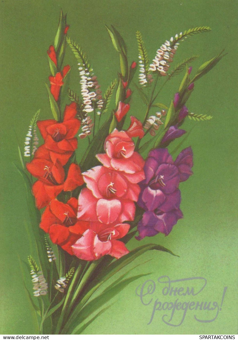 FLOWERS Vintage Postcard CPSM #PAR711.GB - Fleurs