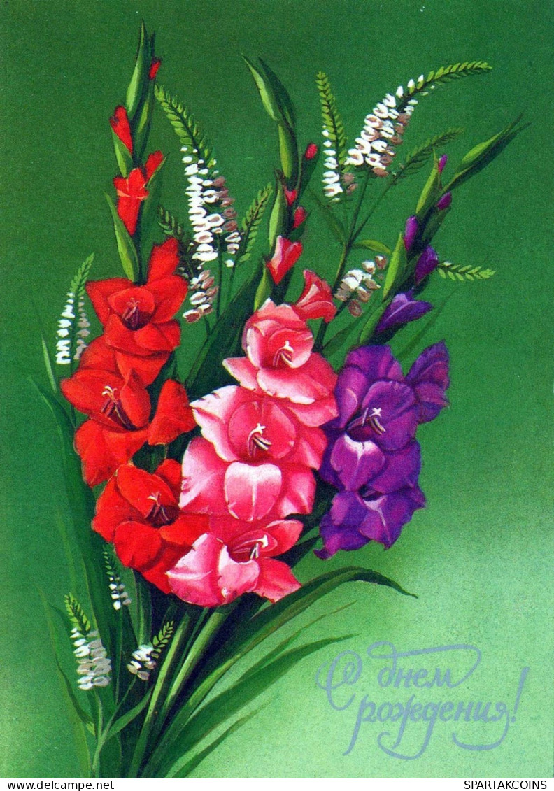 FLOWERS Vintage Postcard CPSM #PAR711.GB - Fleurs