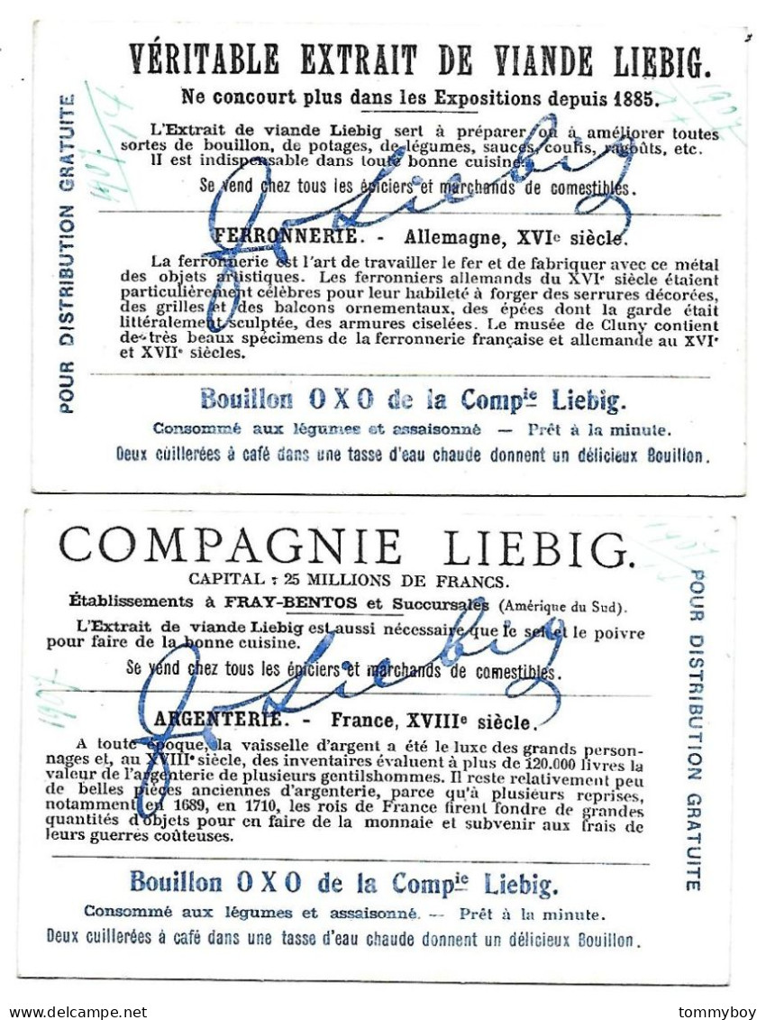 S 879, Liebig 6 Cards, L'art Dans L'industrie Des Métaux (ref B23) - Liebig