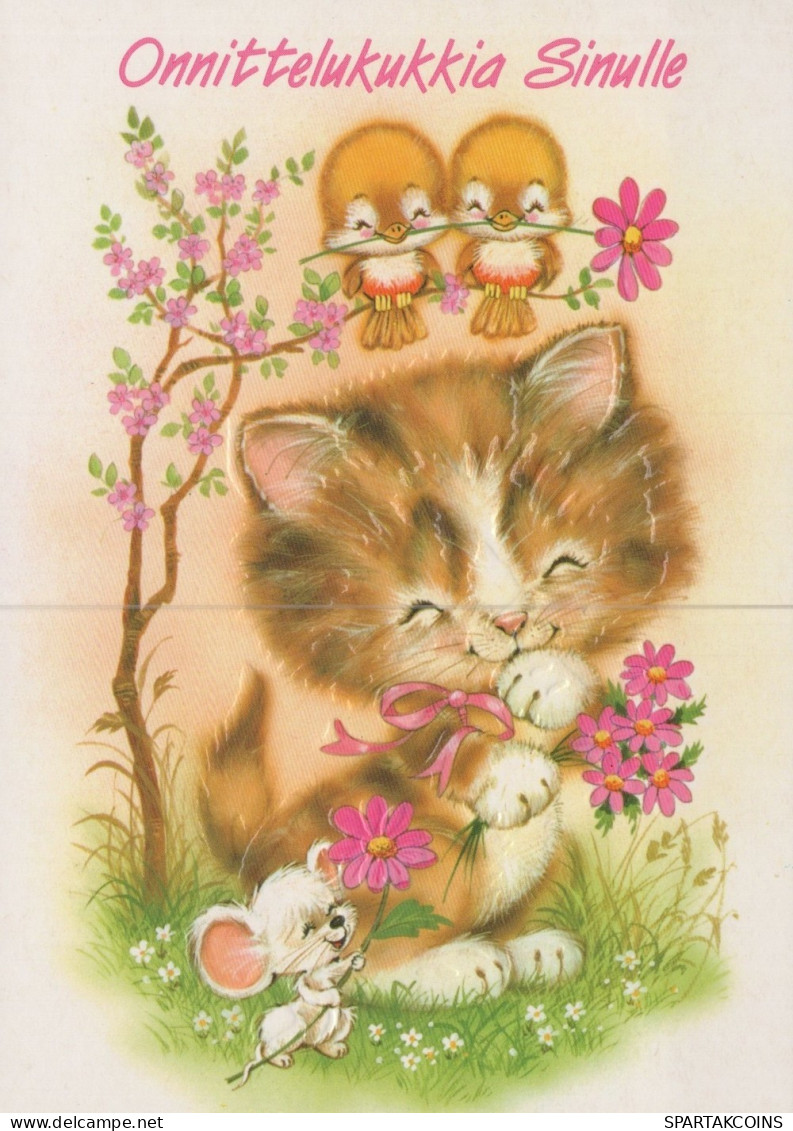 CAT KITTY Animals Vintage Postcard CPSM #PAM151.GB - Cats