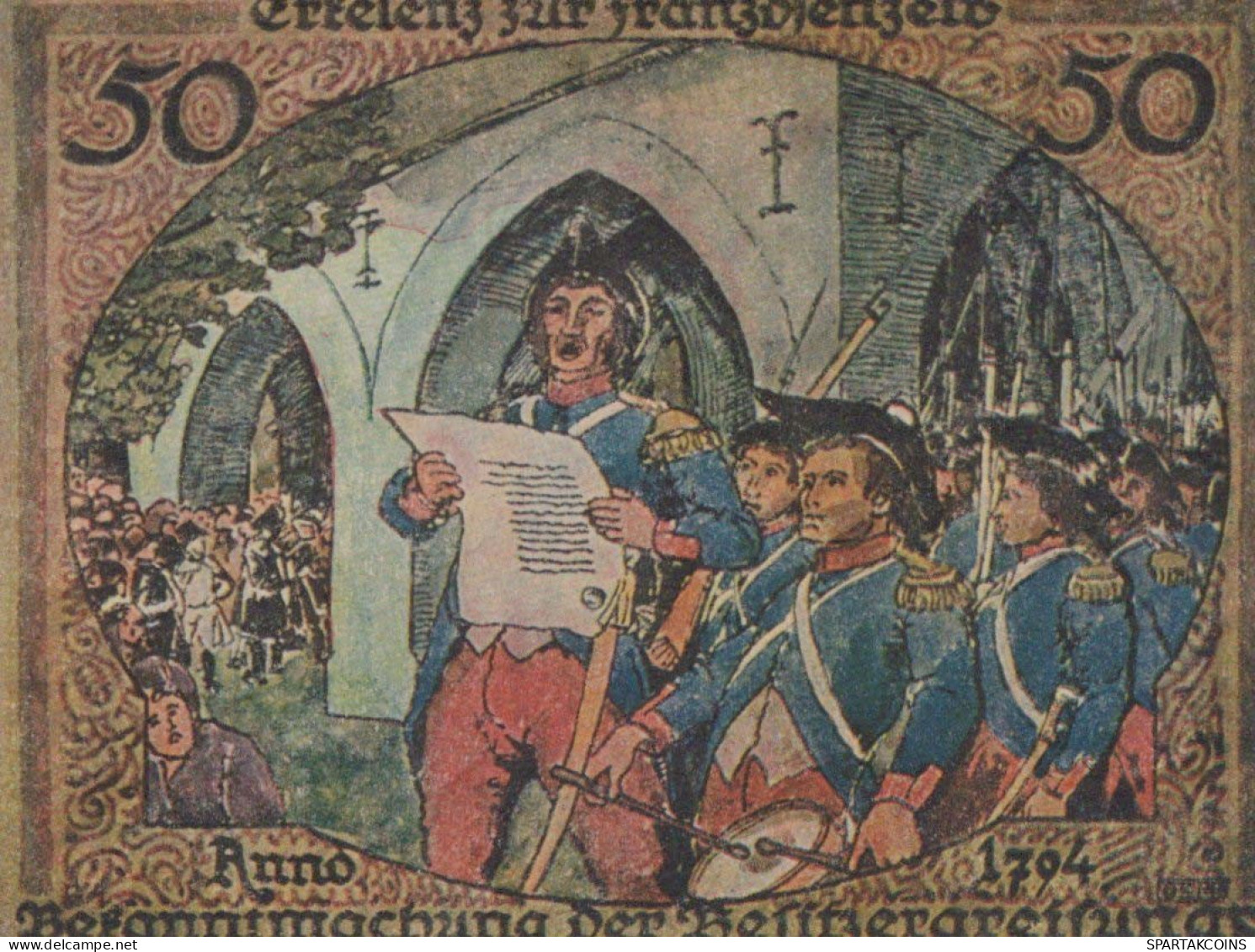 50 PFENNIG 1921 Stadt ERKELENZ Rhine UNC DEUTSCHLAND Notgeld Banknote #PB324 - [11] Emissioni Locali