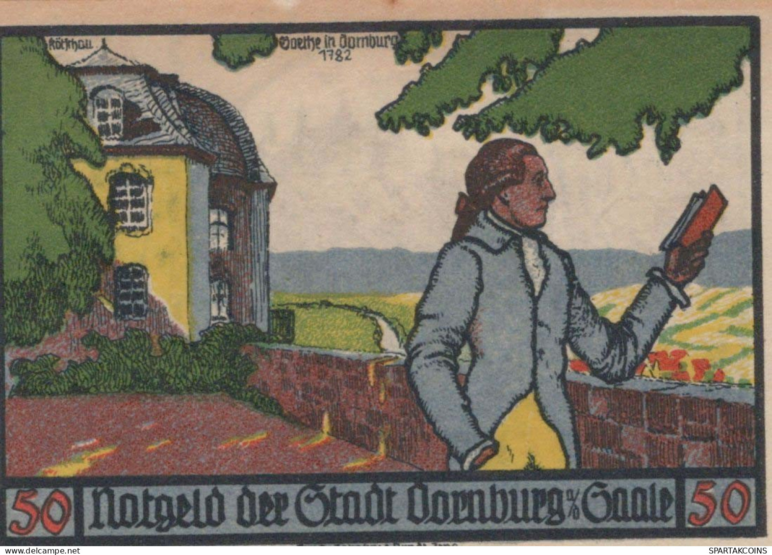 50 PFENNIG 1921 Stadt DORNBURG Thuringia UNC DEUTSCHLAND Notgeld Banknote #PI527 - [11] Emisiones Locales