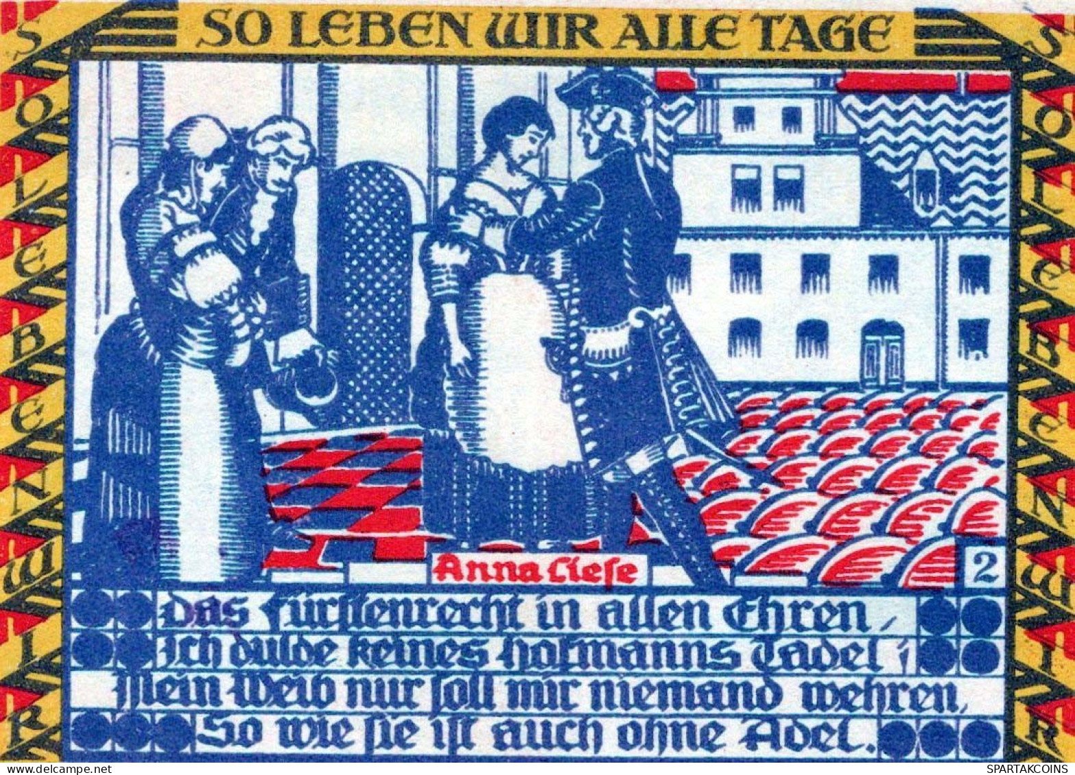 50 PFENNIG 1921 Stadt DESSAU Anhalt DEUTSCHLAND Notgeld Banknote #PD417 - [11] Lokale Uitgaven
