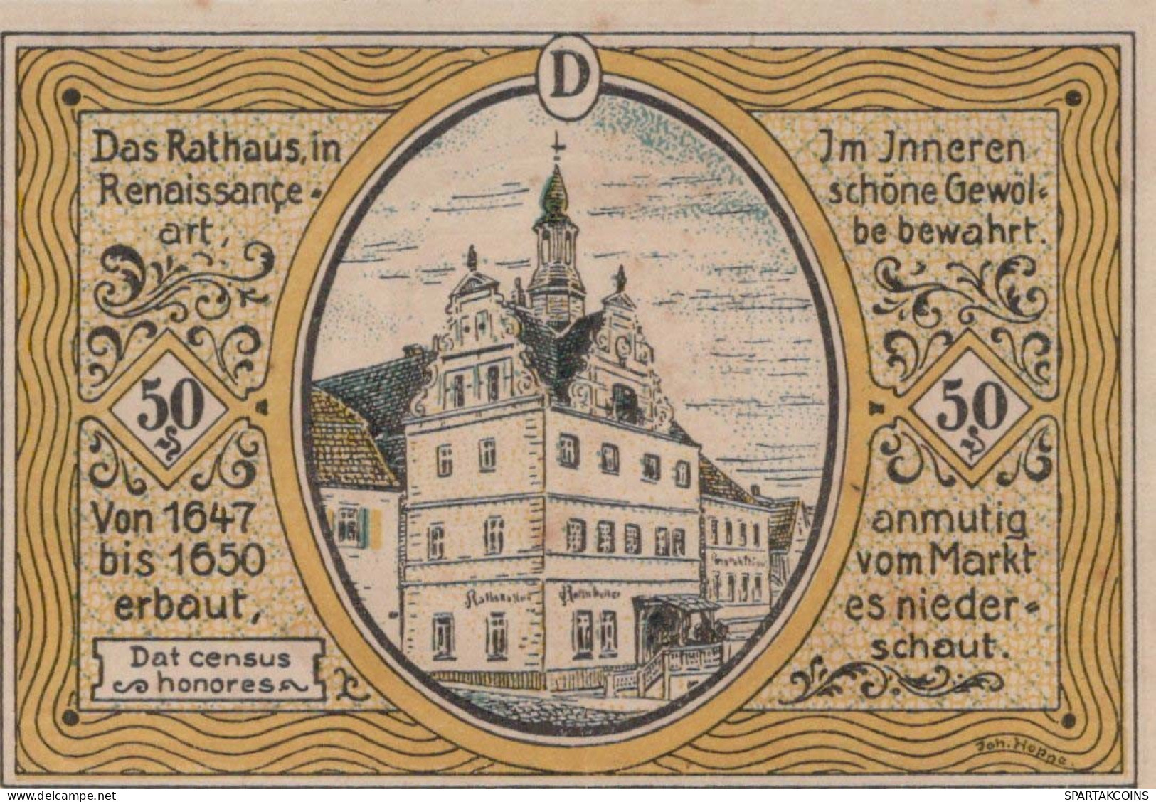 50 PFENNIG 1921 Stadt COLDITZ Saxony UNC DEUTSCHLAND Notgeld Banknote #PA404 - Lokale Ausgaben