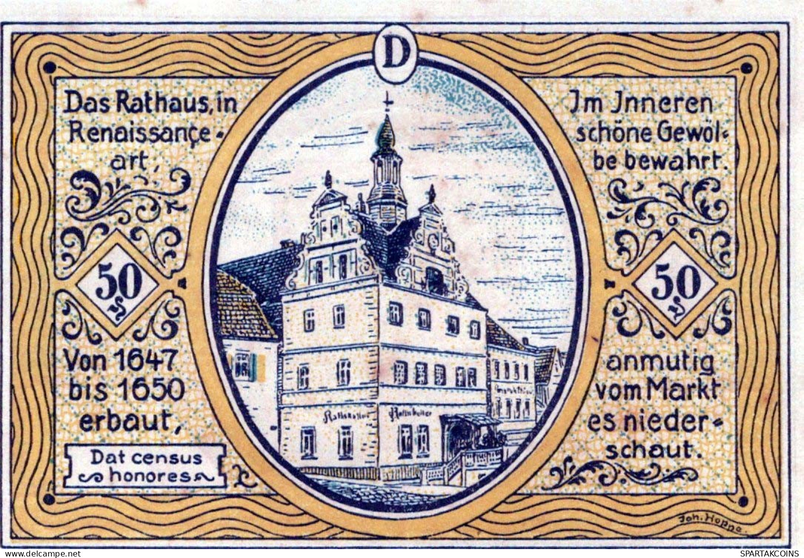 50 PFENNIG 1921 Stadt COLDITZ Saxony UNC DEUTSCHLAND Notgeld Banknote #PA404 - [11] Emissions Locales