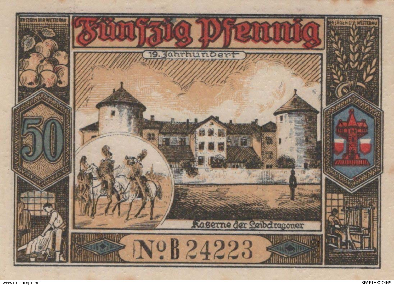 50 PFENNIG 1921 Stadt BUTZBACH Hesse UNC DEUTSCHLAND Notgeld Banknote #PA360 - [11] Lokale Uitgaven