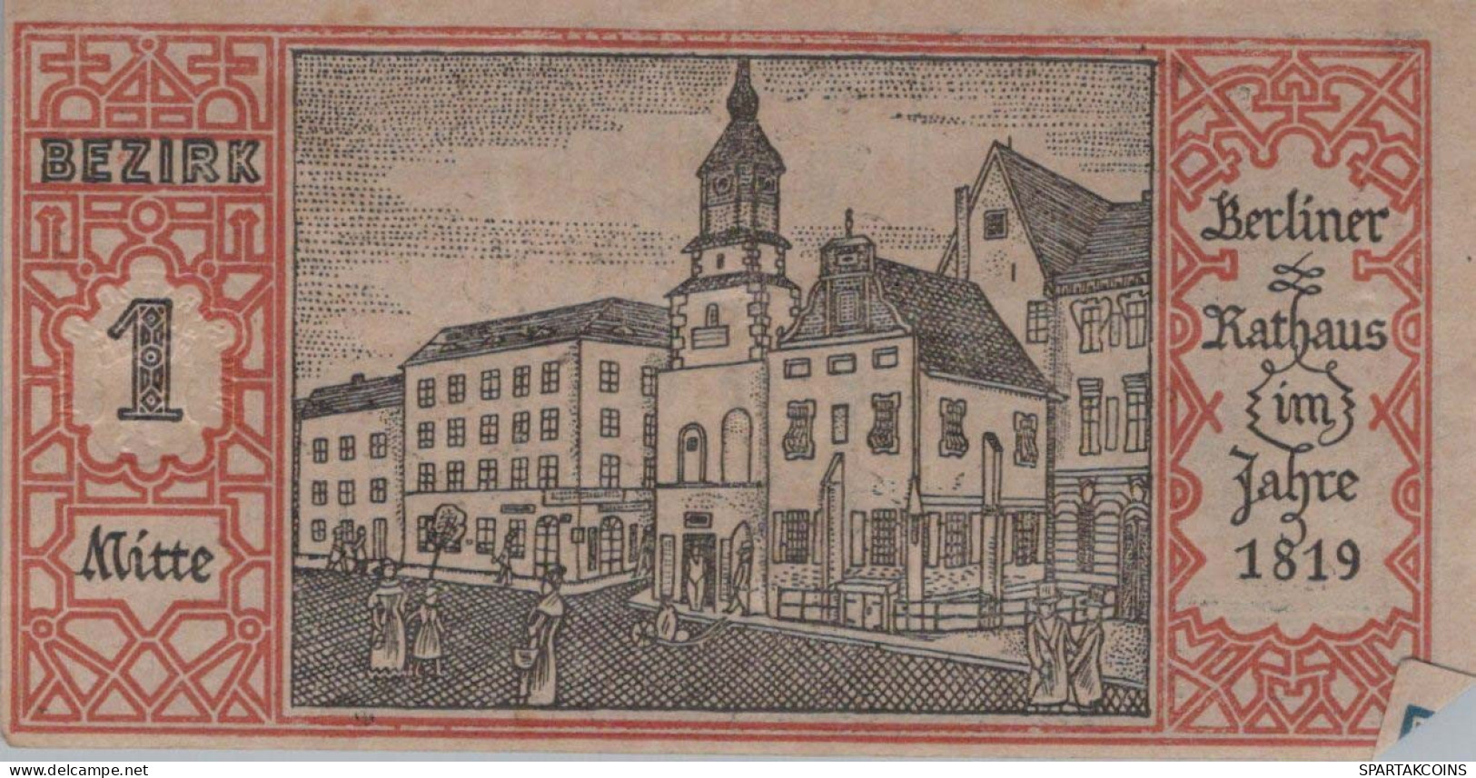 50 PFENNIG 1921 Stadt BERLIN DEUTSCHLAND Notgeld Banknote #PG387 - [11] Emissioni Locali