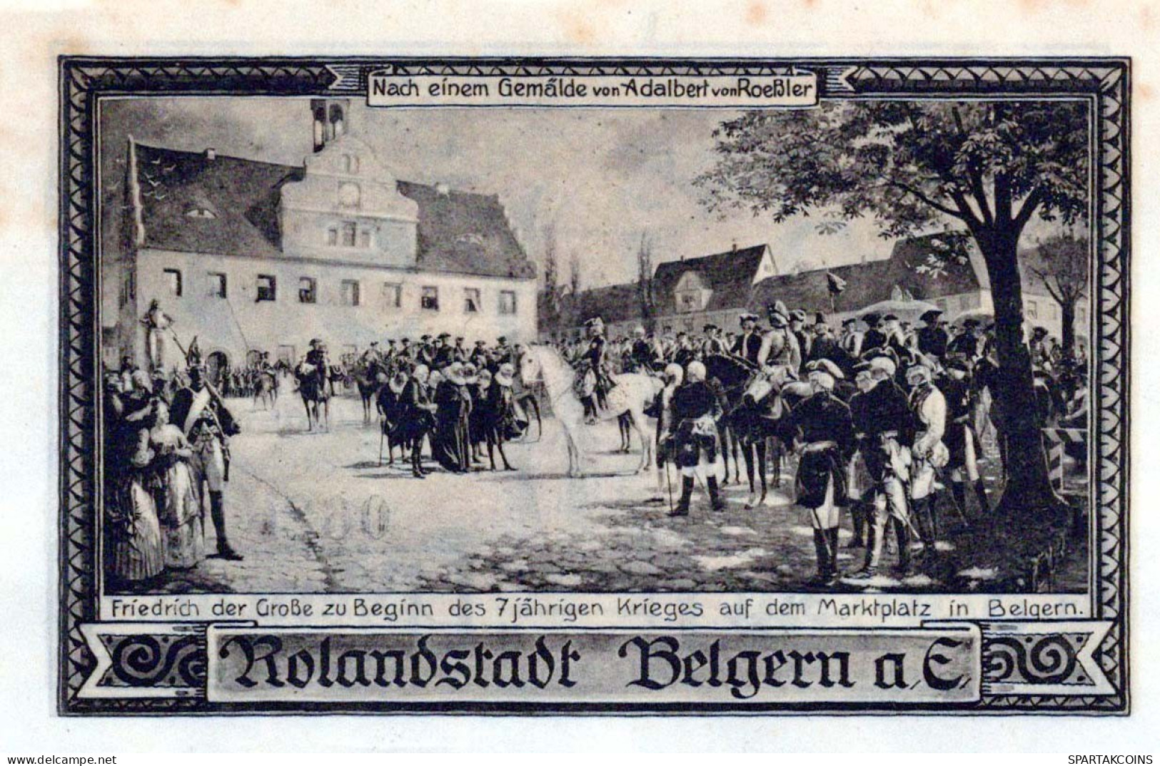 50 PFENNIG 1921 Stadt BELGERN Saxony UNC DEUTSCHLAND Notgeld Banknote #PA165 - [11] Lokale Uitgaven