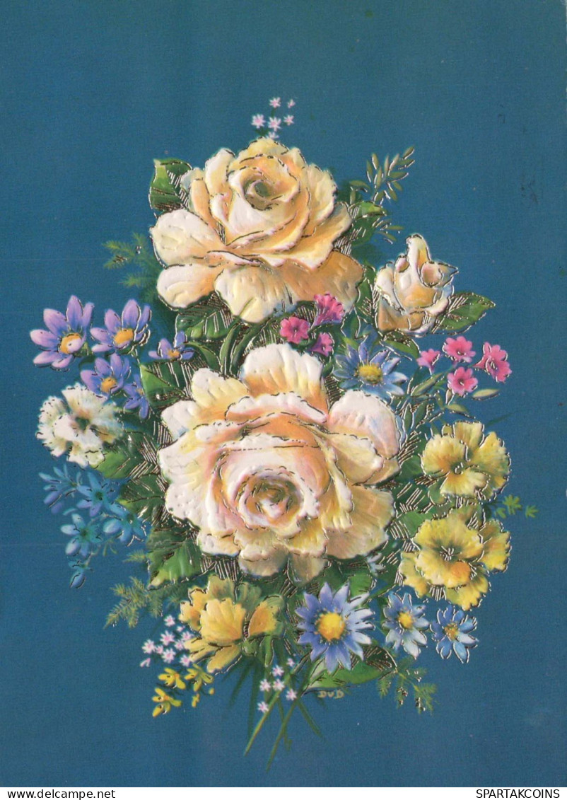 FLORES Vintage Tarjeta Postal CPSM #PAR892.ES - Fleurs