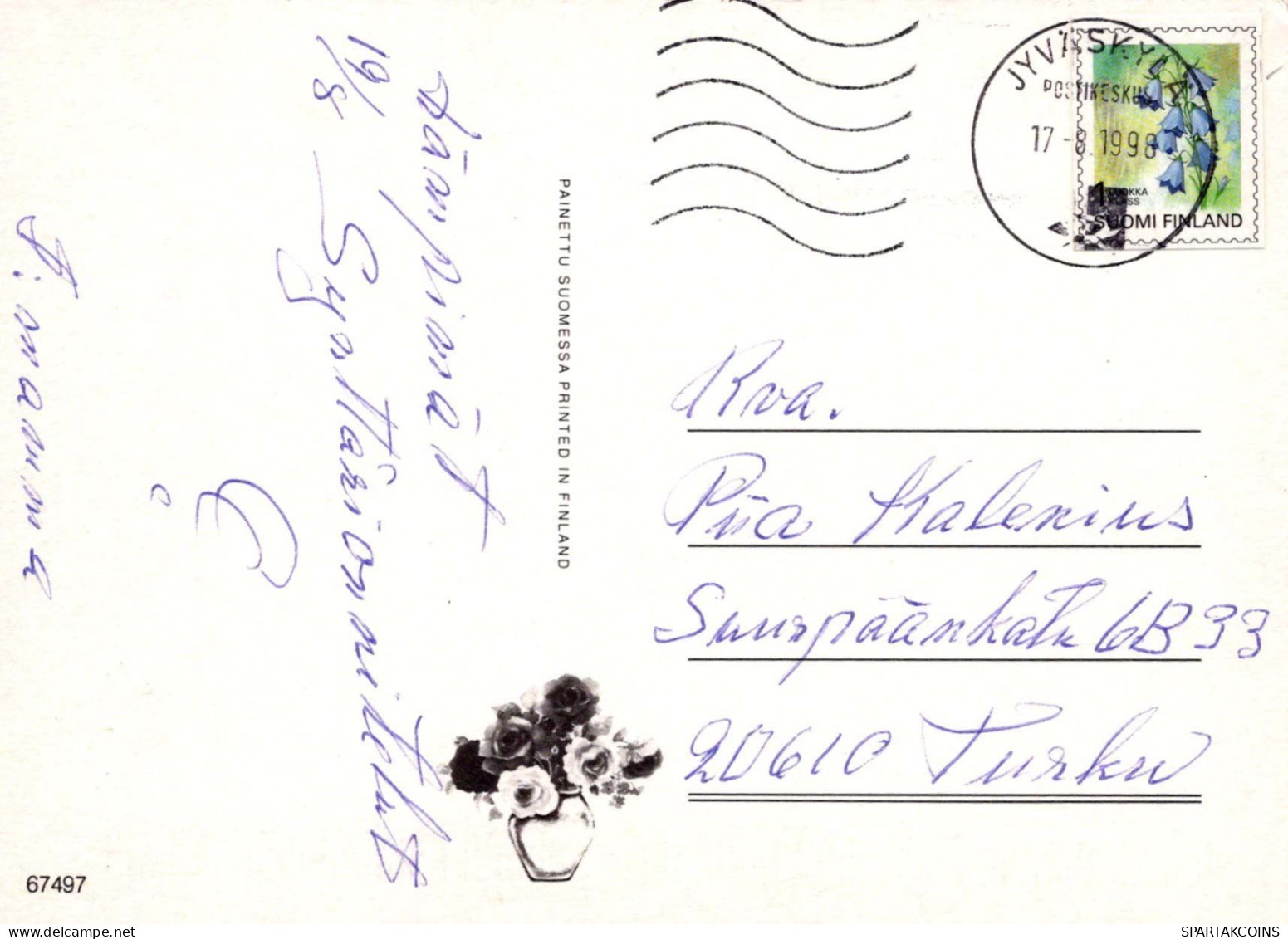 FLORES Vintage Tarjeta Postal CPSM #PAR171.ES - Blumen