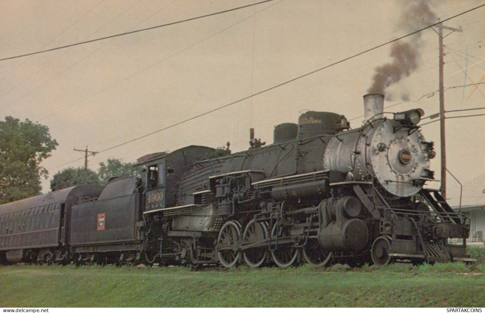 TREN TRANSPORTE Ferroviario Vintage Tarjeta Postal CPSMF #PAA445.ES - Eisenbahnen