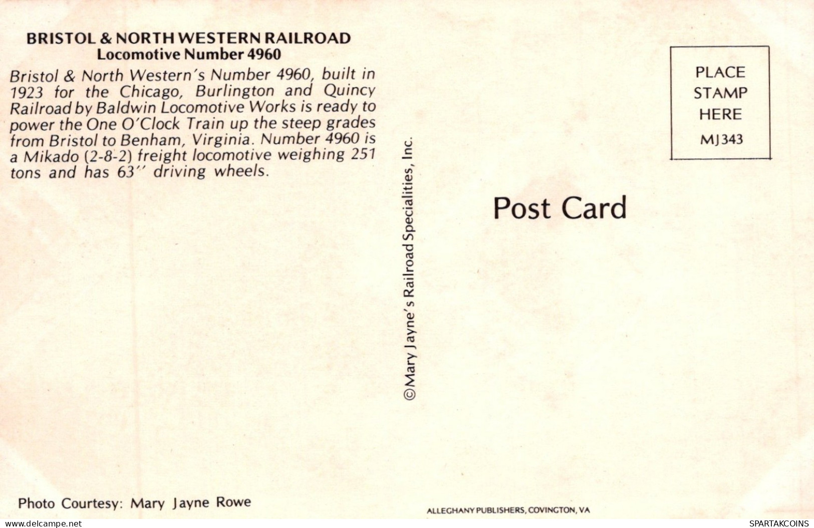 TREN TRANSPORTE Ferroviario Vintage Tarjeta Postal CPSMF #PAA445.ES - Eisenbahnen