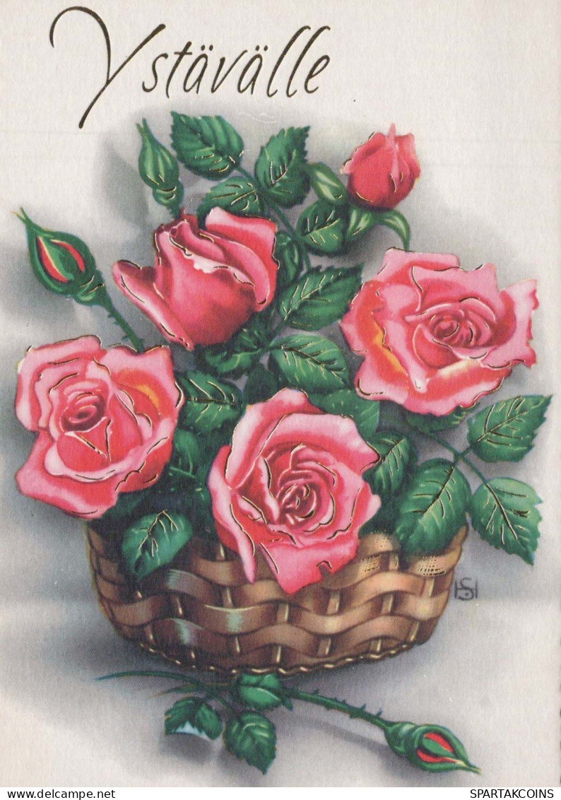 FLOWERS Vintage Postcard CPSM #PBZ539.GB - Fleurs