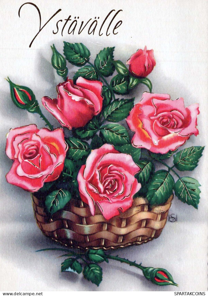 FLOWERS Vintage Postcard CPSM #PBZ539.GB - Blumen