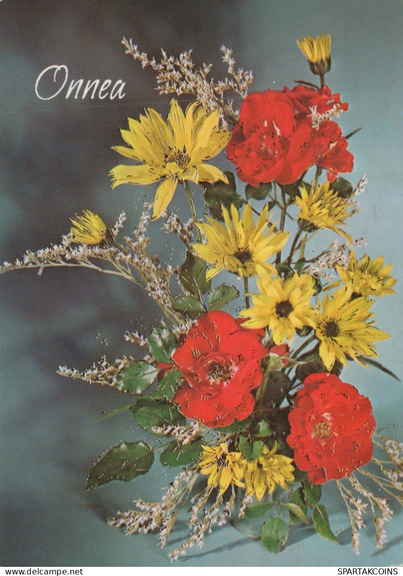 FLOWERS Vintage Postcard CPSM #PBZ239.GB - Blumen