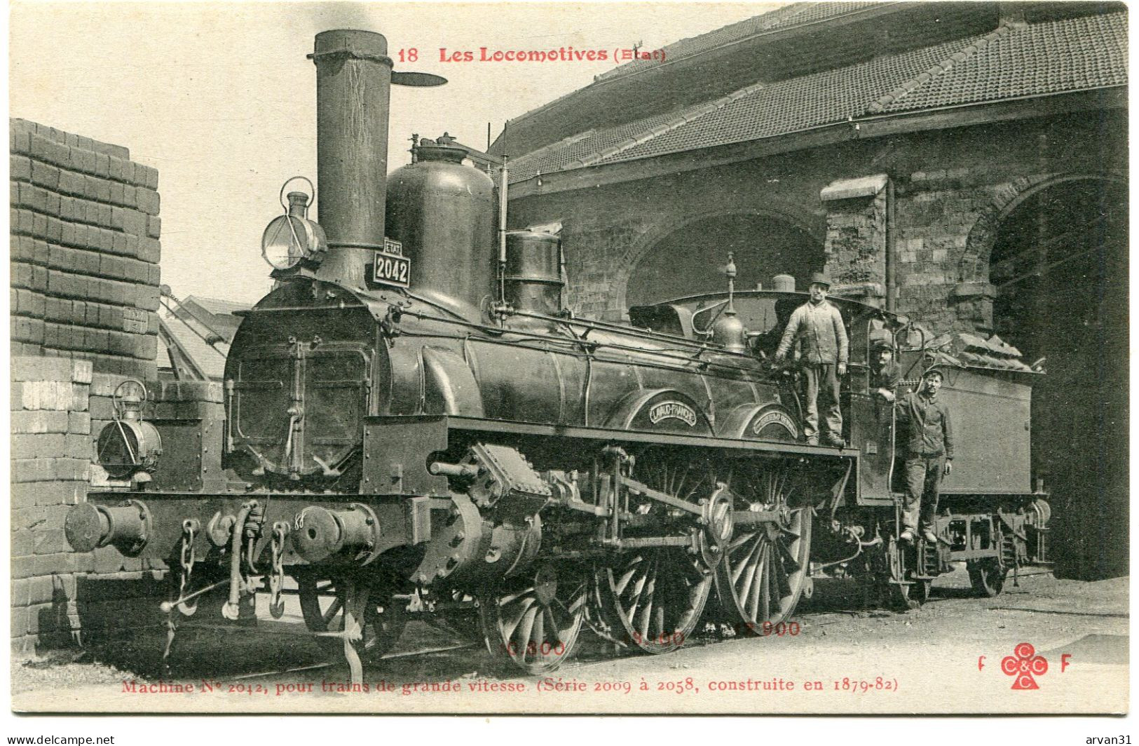 LES LOCOMOTIVES -  E T A T   --  MACHINE  N° 2 012 ==========================> REMISE Et PORT GRATUIT POSSIBLES    - - Eisenbahnen