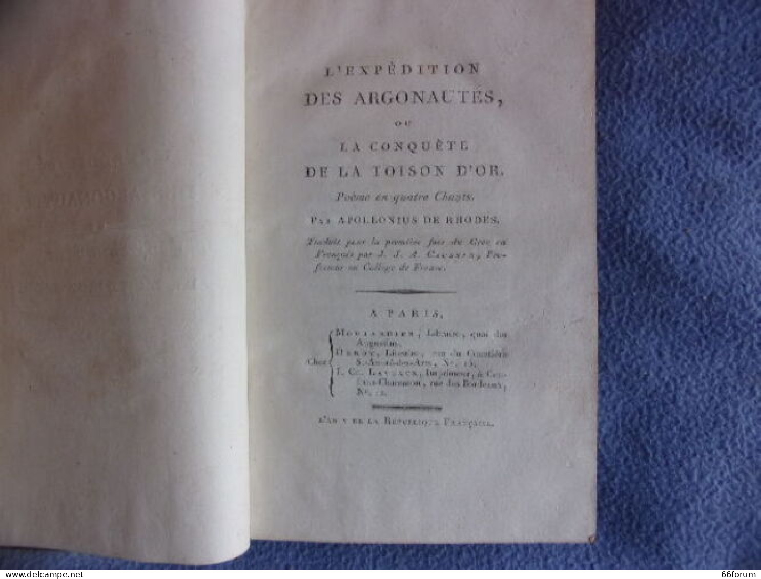 L'expédition Des Argonautes Ou La Conquête De La Toison D'Or - 1701-1800