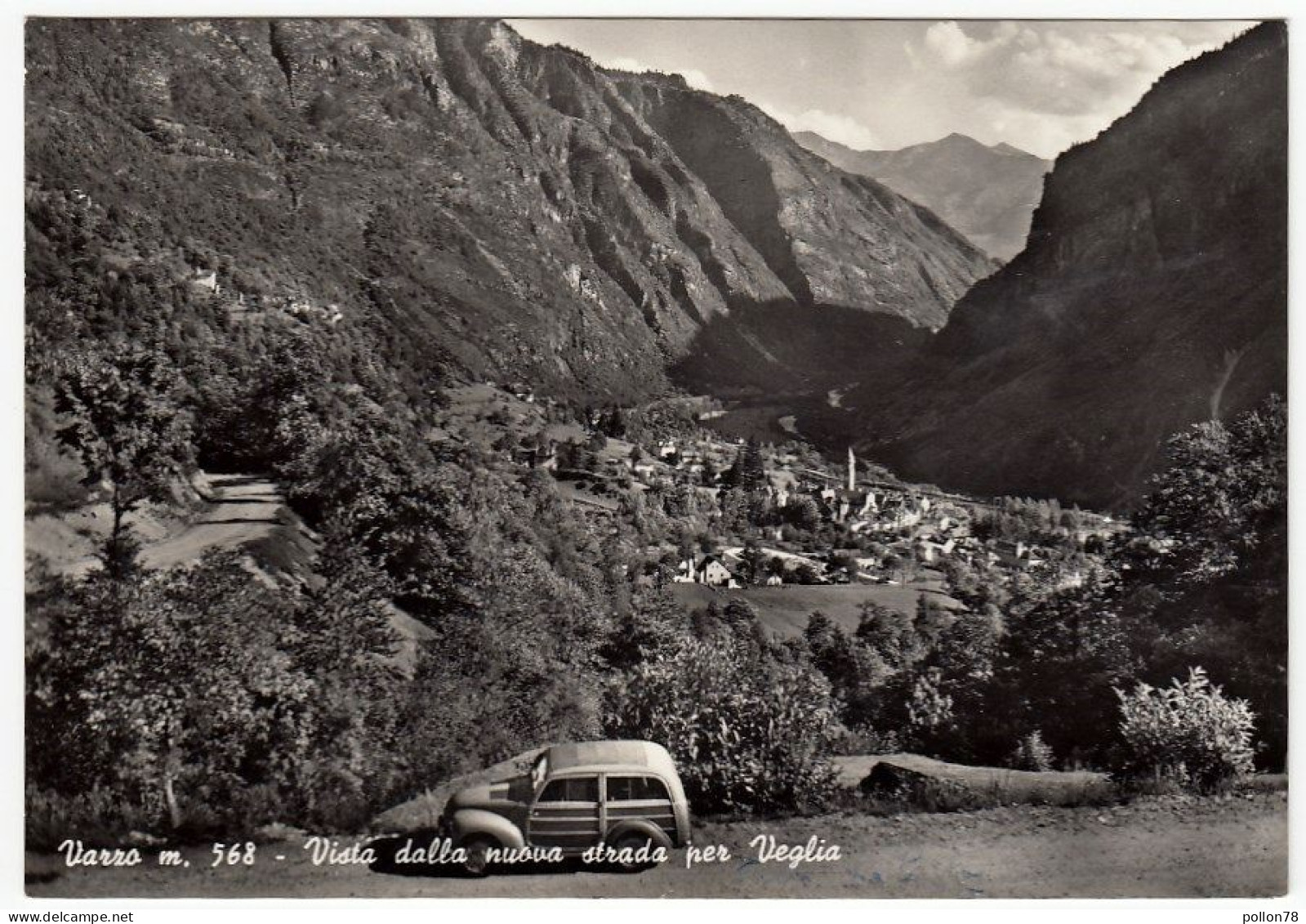 VARZO - VISTA DALLA NUOVA STRADA PER VEGLIA - VERBANIA - ANNI '50 - Verbania