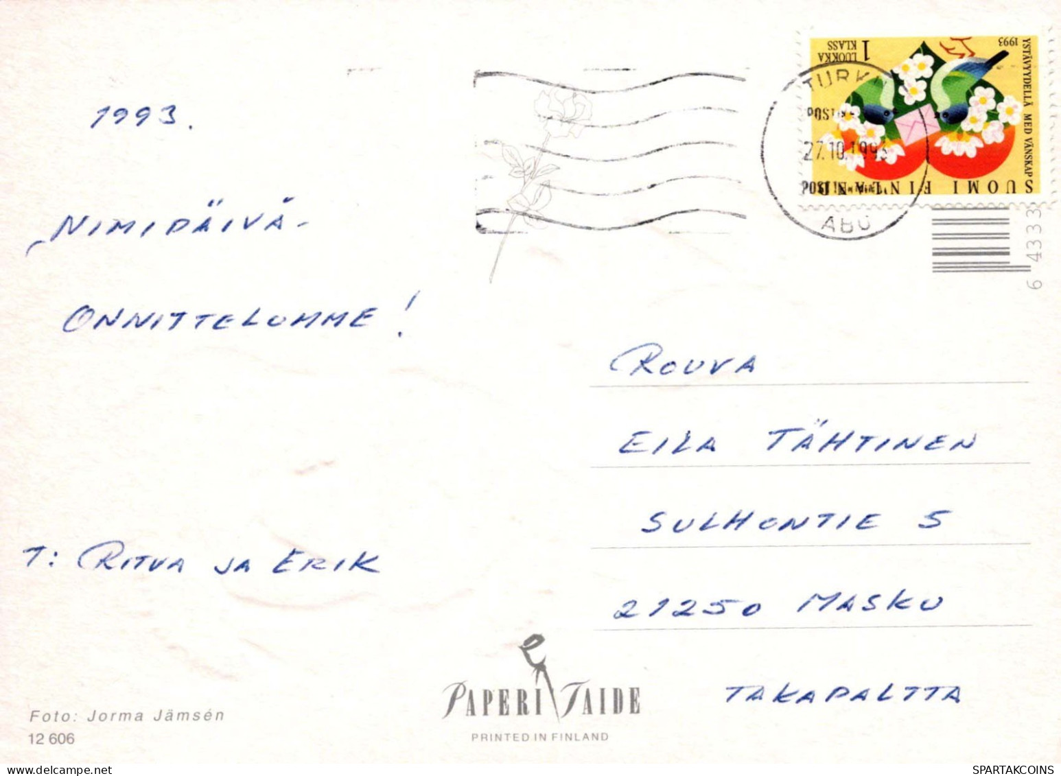 FLEURS Vintage Carte Postale CPSM #PAS074.FR - Fleurs