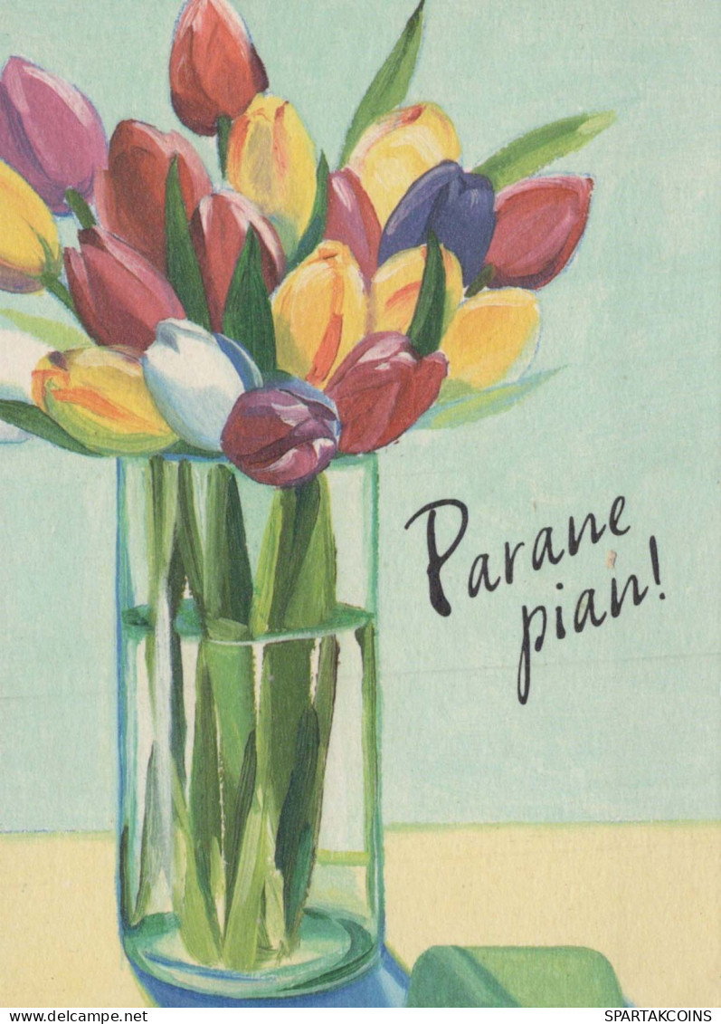 FLEURS Vintage Carte Postale CPSM #PAR111.FR - Blumen