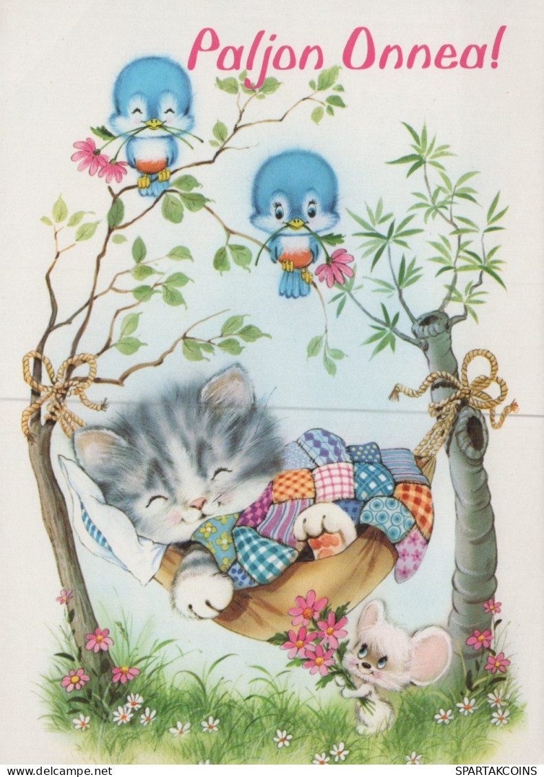 CHAT CHAT Animaux Vintage Carte Postale CPSM #PAM153.FR - Chats