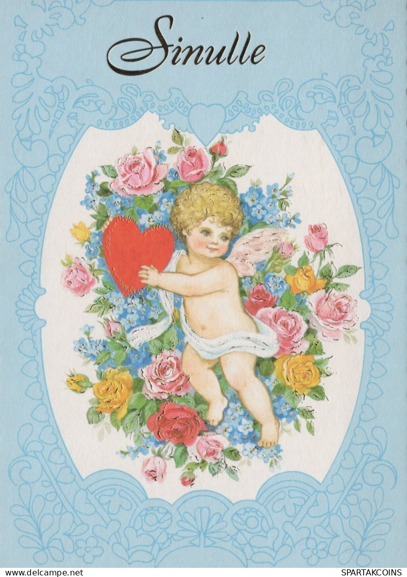 ANGE NOËL Vintage Carte Postale CPSM #PAJ115.FR - Angeli