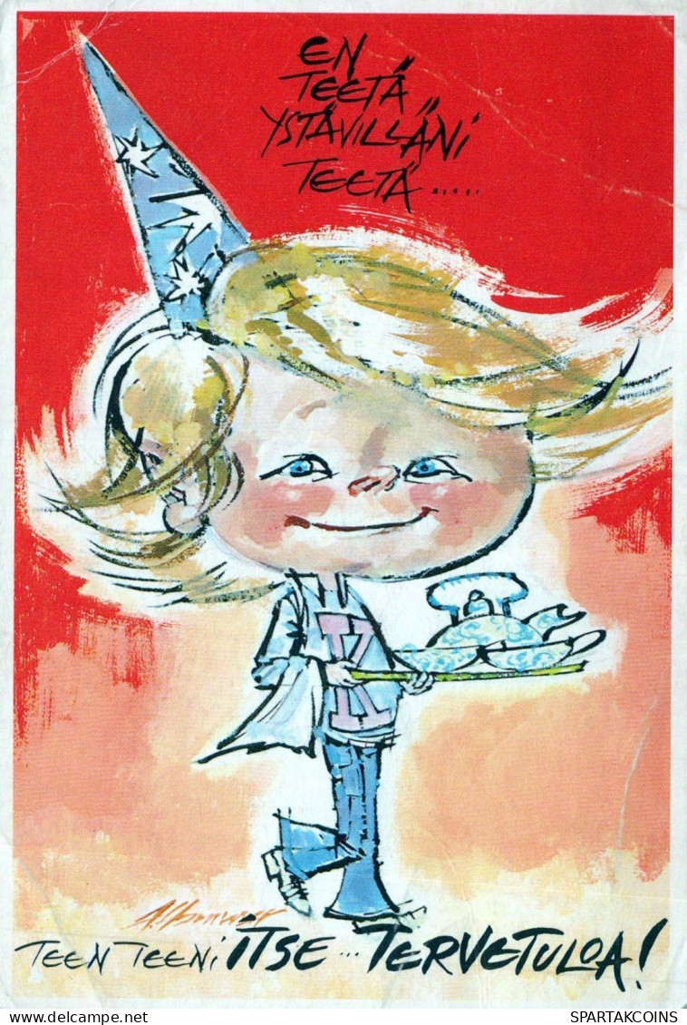 HUMOR DIBUJOS ANIMADOS Vintage Tarjeta Postal CPSM #PBV748.ES - Humour