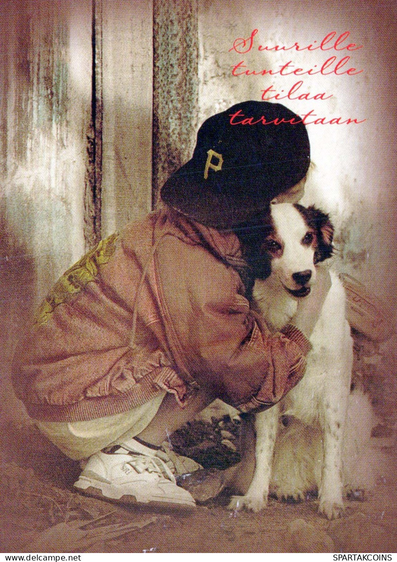 PERRO Animales Vintage Tarjeta Postal CPSM #PBQ551.ES - Cani