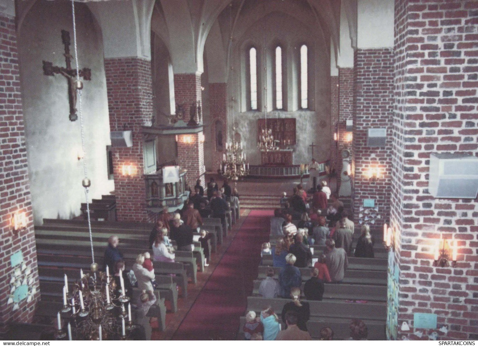 IGLESIA Cristianismo Religión Vintage Tarjeta Postal CPSM #PBQ226.ES - Eglises Et Couvents