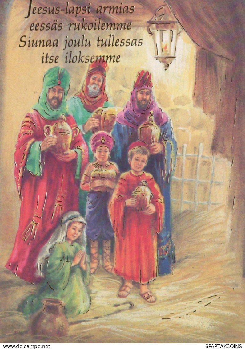 SANTOS Niño JESÚS Cristianismo Religión Vintage Tarjeta Postal CPSM #PBP842.ES - Autres & Non Classés