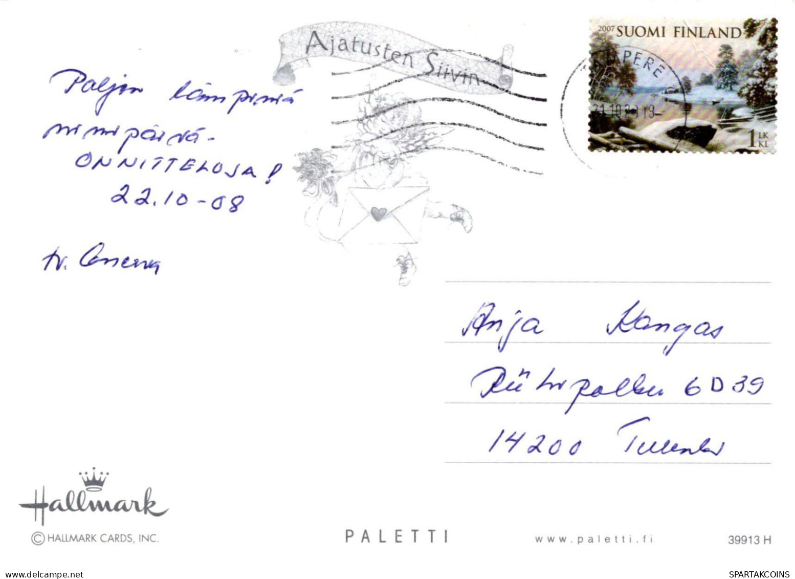 ÁNGEL Navidad Vintage Tarjeta Postal CPSM #PBP455.ES - Angeli