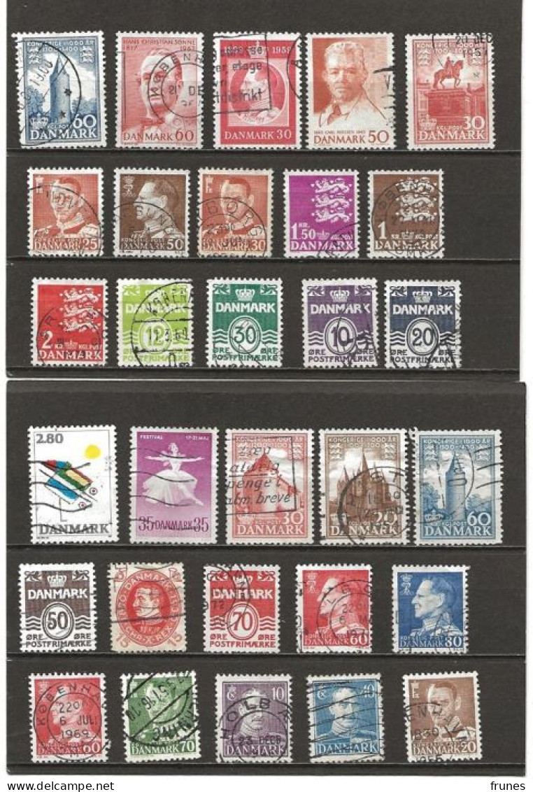 Lot Briefmarken Dänemark Gebraucht - Autres & Non Classés