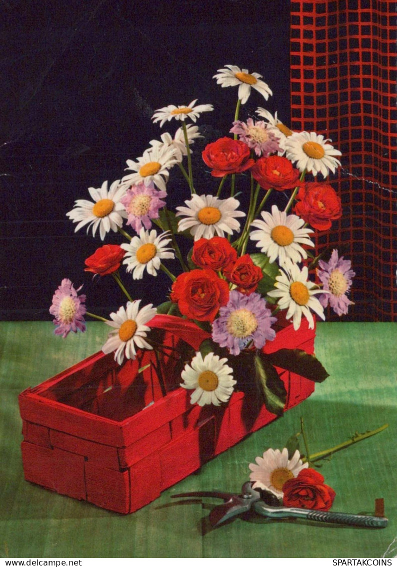 FLOWERS Vintage Ansichtskarte Postkarte CPSM #PAR774.DE - Flowers