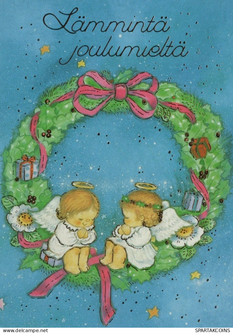 ENGEL WEIHNACHTSFERIEN Feiern & Feste Vintage Ansichtskarte Postkarte CPSM #PAH923.DE - Angeli