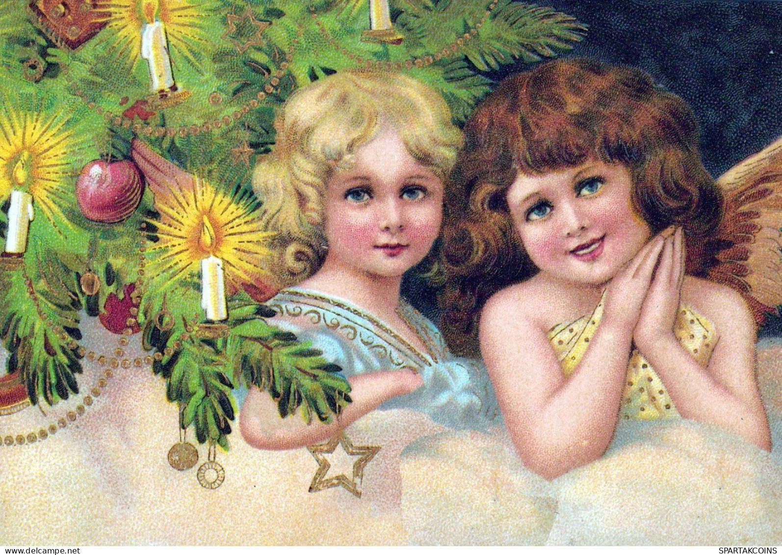 ENGEL WEIHNACHTSFERIEN Feiern & Feste Vintage Ansichtskarte Postkarte CPSM #PAH044.DE - Angeli