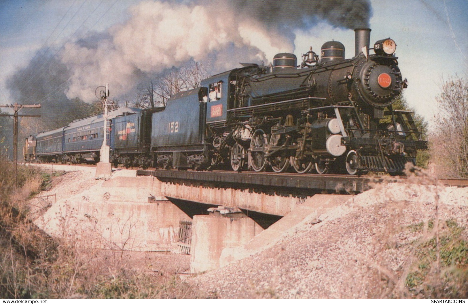 ZUG Schienenverkehr Eisenbahnen Vintage Ansichtskarte Postkarte CPSMF #PAA371.DE - Eisenbahnen