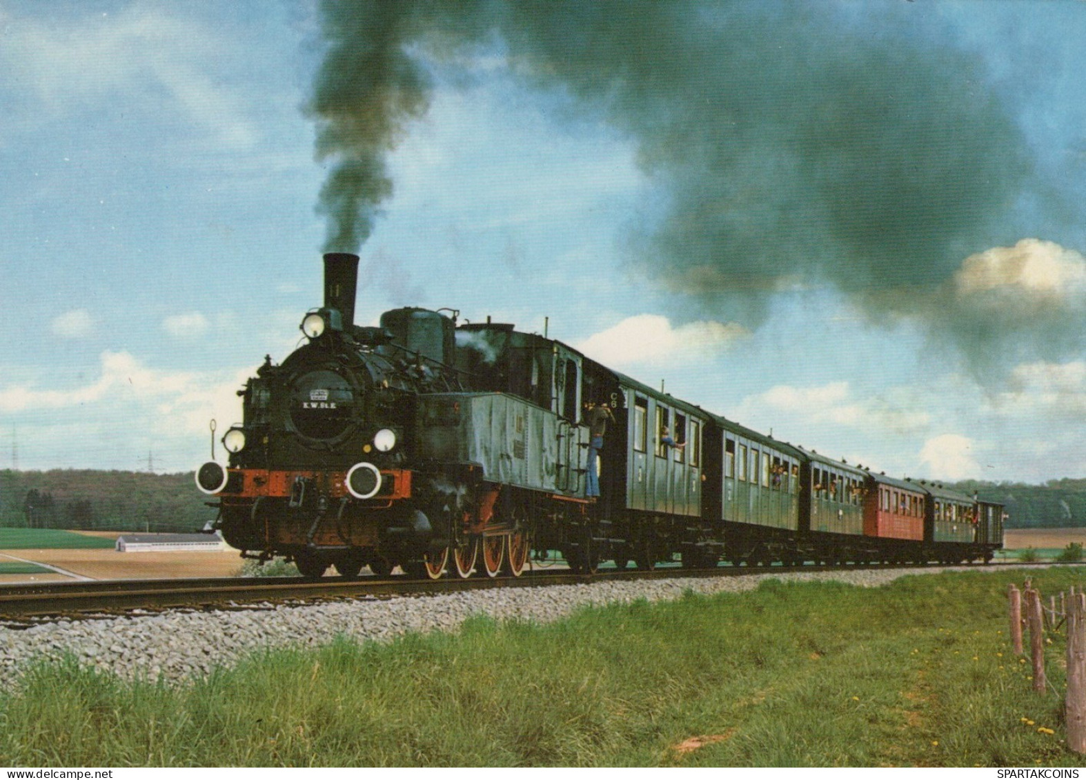 ZUG Schienenverkehr Eisenbahnen Vintage Ansichtskarte Postkarte CPSM #PAA859.DE - Eisenbahnen