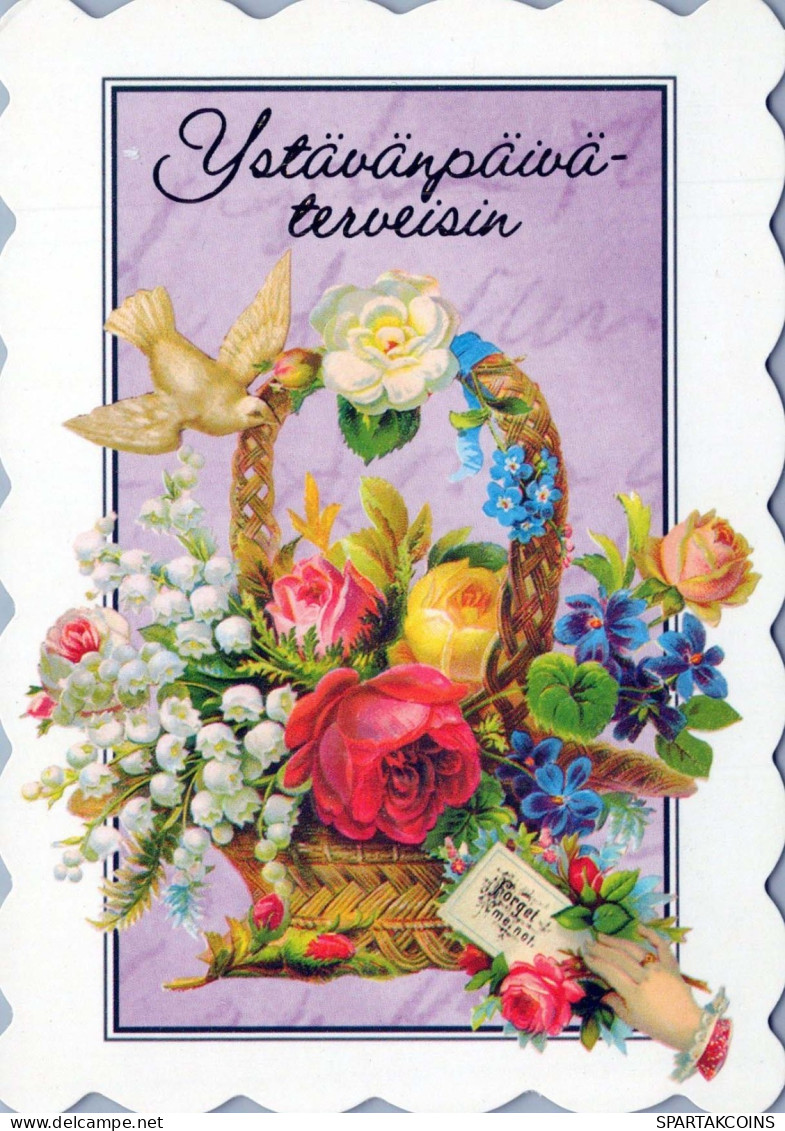 FLEURS Vintage Carte Postale CPSM #PBZ905.FR - Flowers