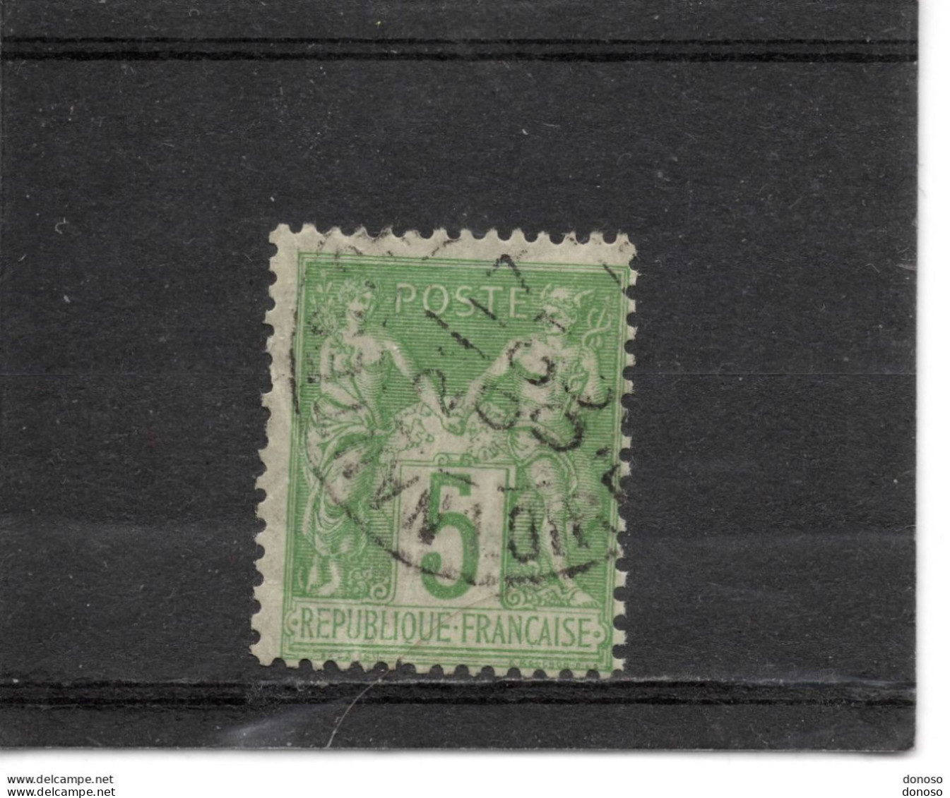 FRANCE 1898 SAGE Yvert 106  Oblitéré Piquage Cachet à Date De Nantes - 1876-1898 Sage (Type II)