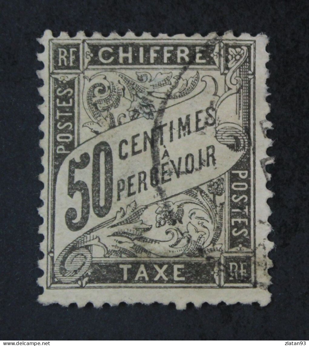 TAXE DUVAL YT N°20 50c Noir Oblitéré CàD - 1859-1959 Used